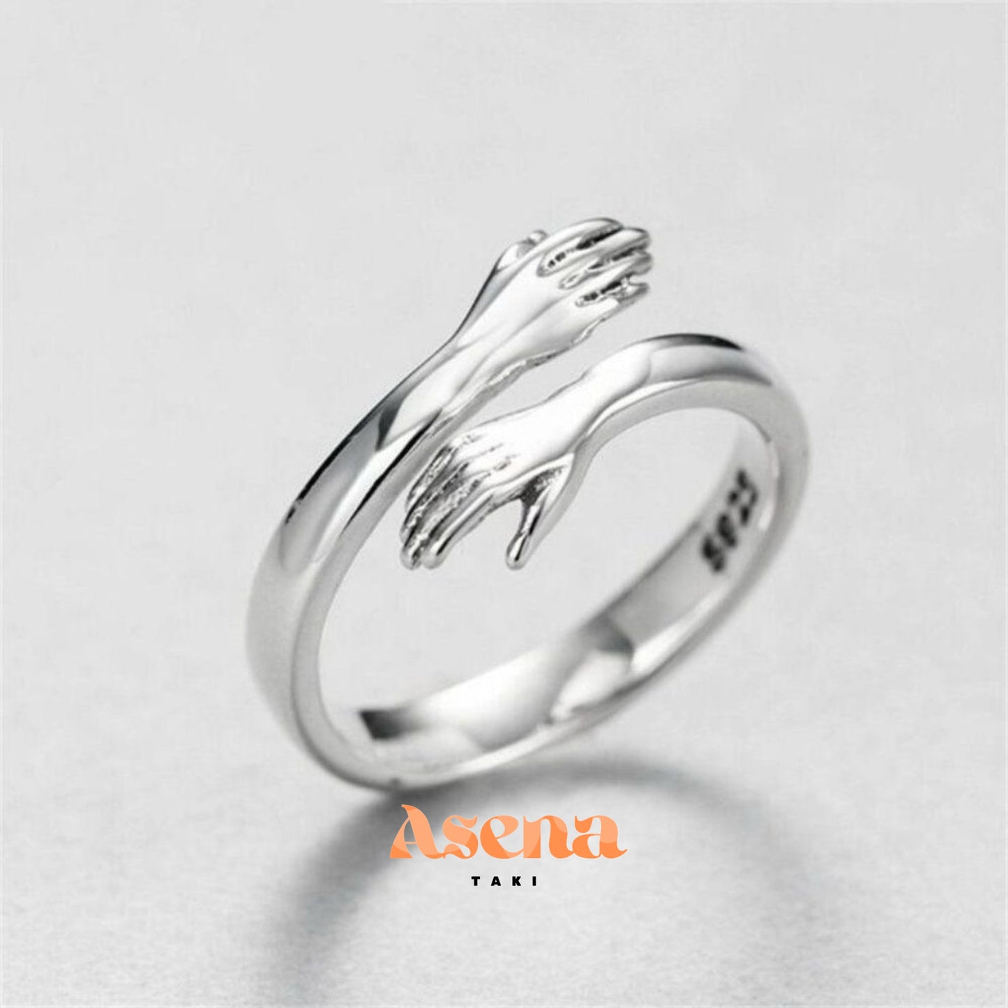 14 Ayar Altın Kaplama Sarılma Yüzüğü (Unisex)